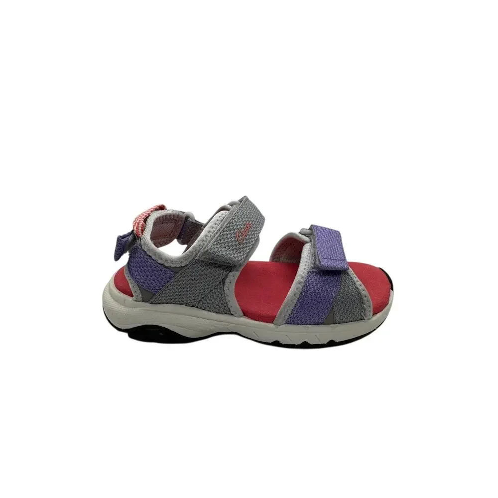 Clarks Girls Expo‎ Sea K. Sport Sandal, Grey Combi, 9 Wide Big Kid